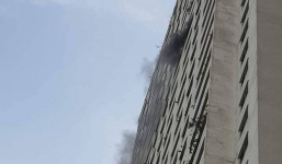 Cháy tại tầng 31 ở chung cư HH Linh Đàm, cư dân hoảng loạn