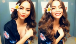 Hồ Ngọc Hà liên tục lấy tay che vòng 1 vì ăn mặc gợi cảm quá đà