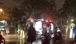 Dây điện rơi xuống đường, chồng tử vong, vợ nguy kịch