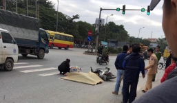 Hà Nội: Nam thanh niên bị xe khách cán chết khi dừng đèn đỏ