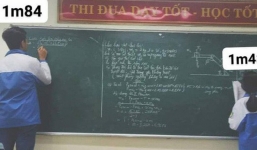 Khi 1m84 và 1m48 cùng bị gọi lên bảng: 2 góc bảng, 2 thế giới của 'người khổng lồ' và 'nấm lùn'