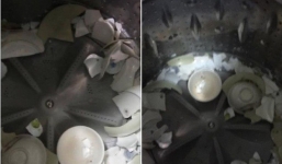 Tin lời dân mạng xui cho bát đũa vào máy giặt quay, anh chàng nhận ngay kết quả 'tan nát con tim'