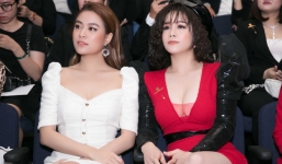 Chống nạng đi sự kiện, Nhật Kim Anh tự tin đọ vẻ gợi cảm với Hoàng Thùy Linh