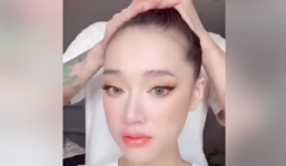 Giữa nghi ngờ mang bầu, Nhã Phương chơi bạo trang điểm đậm đến nỗi Trường Giang không nhận ra vợ