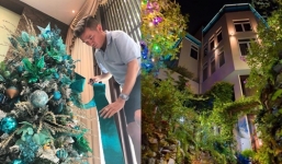 Đàm Vĩnh Hưng tự tay trang trí biệt thự triệu đô đón Giáng sinh về