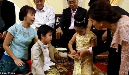 Cặp song sinh 6 tuổi được bố mẹ cho cưới vì tin là tình nhân kiếp trước