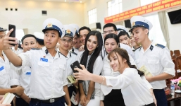 Hoa hậu Tiểu Vy lần đầu tiết lộ phải khoan, đục đá khi làm dự án nhân ái