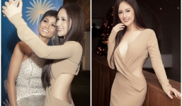 Hình ảnh Mai Phương Thuý diện đầm xẻ sâu 'bất tận' khoe vòng 1 đốt mắt dân tình