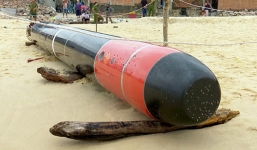 Vụ ngư lôi nước ngoài trôi dạt trên vùng biển Phú Yên: Bộ Quốc phòng lên tiếng