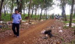 Thi thể người đàn ông bán vé số tìm thấy trong vườn cao su ở Đồng Nai