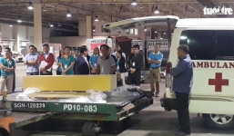 Máy bay đưa thi thể ba du khách trong vụ đánh bom ở Ai Cập về TPHCM