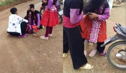 Thiếu nữ vùng vẫy thoát khỏi nhóm thanh niên đi 'bắt vợ' giữa ban ngày