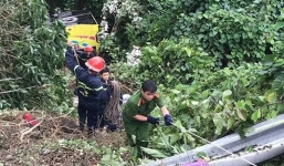 Xác định nguyên nhân ban đầu vụ xe chở hơn 20 người lao xuống đèo Hải Vân