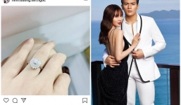 'Gái già lắm chiêu' Ninh Dương Lan Ngọc khoe nhẫn kim cương tiền tỷ, nghi chuẩn bị lên xe hoa