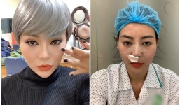 Sau Quỳnh búp bê, Thanh Hương - Lan Cave lộ ảnh 'đập mặt làm lại' với cằm nhọn hoắt