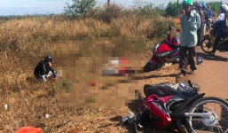 TNGT nghiêm trọng: Tông vào xe tải gãy trục, 3 chị em trong gia đình tử vong