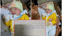 Bé gái 2 tháng tuổi xinh như thiên thần bị bỏ rơi kèm lá thư: 'Tôi để lại cháu ở đường, ai nhặt được thì nuôi'