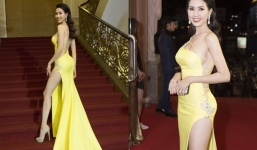 Bộ váy không dám nhìn nghiêng của Hoa hậu quê ở Tiền Giang