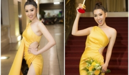 Thúy Ngân bỗng mất túi xách hàng hiệu hàng chục triệu đồng sau khi lên sâu khấu Mai Vàng chụp ảnh