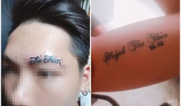 Nam thanh niên 'chơi trội' cạo nhẵn hàng lông mày xăm tên người yêu khiến dân mạng cúi đầu ngưỡng mộ