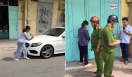 Thông tin mới vụ người phụ nữ cầm búa đập xe Mercedes đậu trước cửa nhà