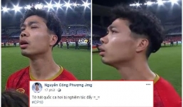 Công Phượng bất ngờ lên tiếng phản pháo khi bị dân mạng lôi ảnh 'họa mi' say sưa hát quốc ca ra trêu