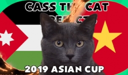 Việt Nam-Jordan: Mèo Cass gây sốc khi dự đoán kết quả đội chiến thắng