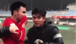 Xúc động lời chúc của Xuân Trường dành cho Đức Huy sau trận Jordan