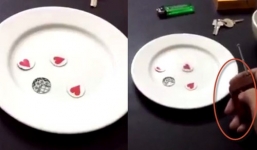 Dân mạng vỡ lẽ trước clip lật tẩy trò xóc đĩa bịp bằng điều khiển từ xa