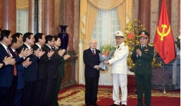 Bộ trưởng Tô Lâm, Chủ nhiệm Tổng cục chính trị Lương Cường được thăng hàm Đại tướng