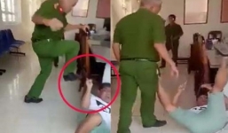 Thông tin mới nhất vụ Trung tá công an dùng chân đạp nhân chứng tại trụ sở