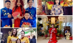 Sao Việt khoe đón Tết Nguyên đán sang chảnh bên Mỹ