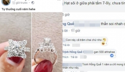 Bị bóc mẽ 'trộm' ảnh nhẫn kim cương sống ảo, Hồng Quế hứng 'gạch đá' từ dân mạng