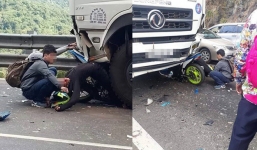Tai nạn giao thông mới nhất ngày 13/2: Vượt ẩu tại đèo Bảo Lộc, phượt thủ bị cuốn vào gầm xe tải