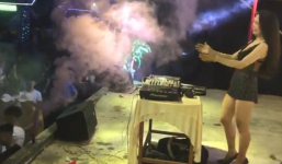 Quảng Nam: Nữ DJ ăn mặc thiếu vải 'quẩy tung nóc' tại sân trường THPT 