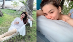 Nhan sắc 'lên hương' của Hồ Ngọc Hà sau chuyến nghỉ dưỡng cùng Kim Lý