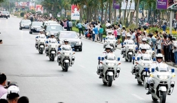 Công an Hà Nội huy động xe đặc chủng, 100\% quân số tham gia dẫn đoàn đón nguyên thủ Mỹ - Triều