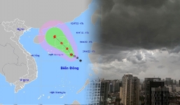 Hà Nội cảnh báo mưa dông trong ít giờ tới, áp thấp khả năng mạnh thành bão
