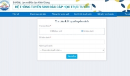 Tra cứu điểm thi tuyển sinh vào lớp 10 tỉnh Kiên Giang năm 2022 chính xác nhất