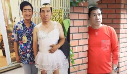Dân mạng bàn tán xôn xao bức ảnh NS Quang Thắng mặc váy ngắn cũn cỡn