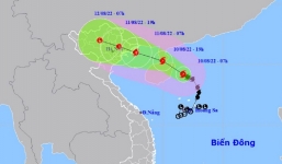 Bão số 2 tiếp tục nạp năng lượng mạnh lên giật cấp 11, Bắc Bộ mưa rất to 