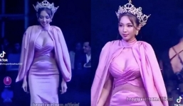 Hoa hậu Thùy Tiên xấu tệ trong loạt ảnh mới vì chiếc đầm báo hại