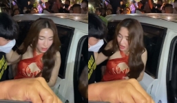 Clip quay lén Hòa Minzy luống cuống bị đám đông bủa vây, khó khăn thoát khỏi biển người 