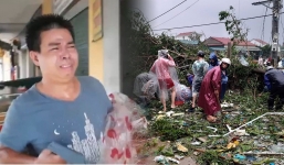 Xót xa cảnh tiệm vàng bị lốc cuốn sạch trước bão, bà con hết lòng giúp thu gom