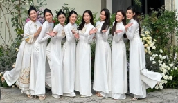 Chùm ảnh đám hỏi Bình An - Phương Nga: Dàn phù dâu phù rể trai tài gái sắc