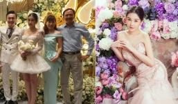 Chơi trội như Phương Nga, Lê Âu Ngân Anh tiên phong mặc váy cưới ngắn trên đùi