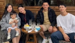 Bị dính chấn thương không đá AFF Cup, Công Phượng bình dị đưa vợ con đi chill