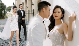 Huy Hùng tung ảnh cưới nóng bỏng tay bên vợ hot girl xinh nhất nhì dàn WAGs