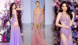 Ngọc Trinh lại bị tố mặc đồ nhái của NTK nước ngoài, vô tình lôi cả Hoa hậu Thùy Tiên vào