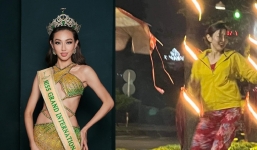 Bắt quả tang Thùy Tiên cũng đi mua bán hoa Tết như ai nhưng diện mạo lại gây cười